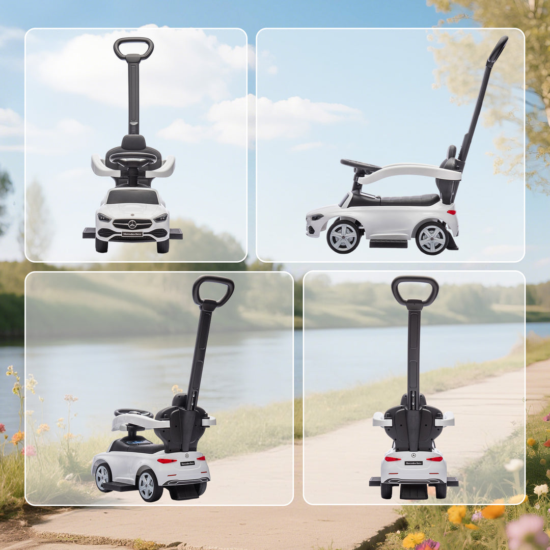 2 in 1 Baby Ride on Push Car Mercedes-Benz C-Class Licensed Walker Foo