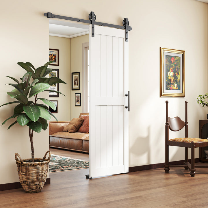 152.4cm Sliding Barn Door Kit, Sliding Door with Track, Hardware, Upgr