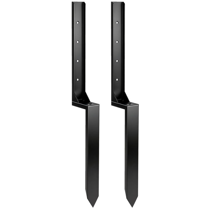 2 Pack Fence Post Repair Kit, 81 cm Metal Fence Post Support with Dril