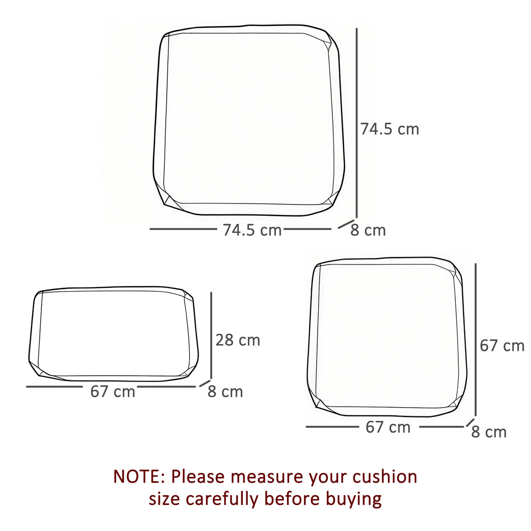 MCL Cushion Cover Replacement Garden Rattan Patio Furniture Seat Cover