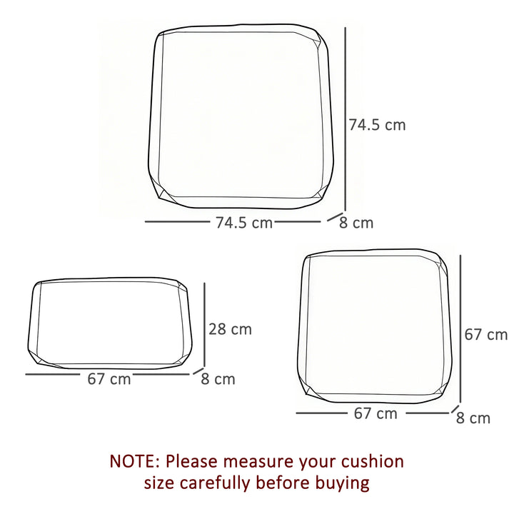 MCL Cushion Cover Replacement Garden Rattan Patio Furniture Seat Cover