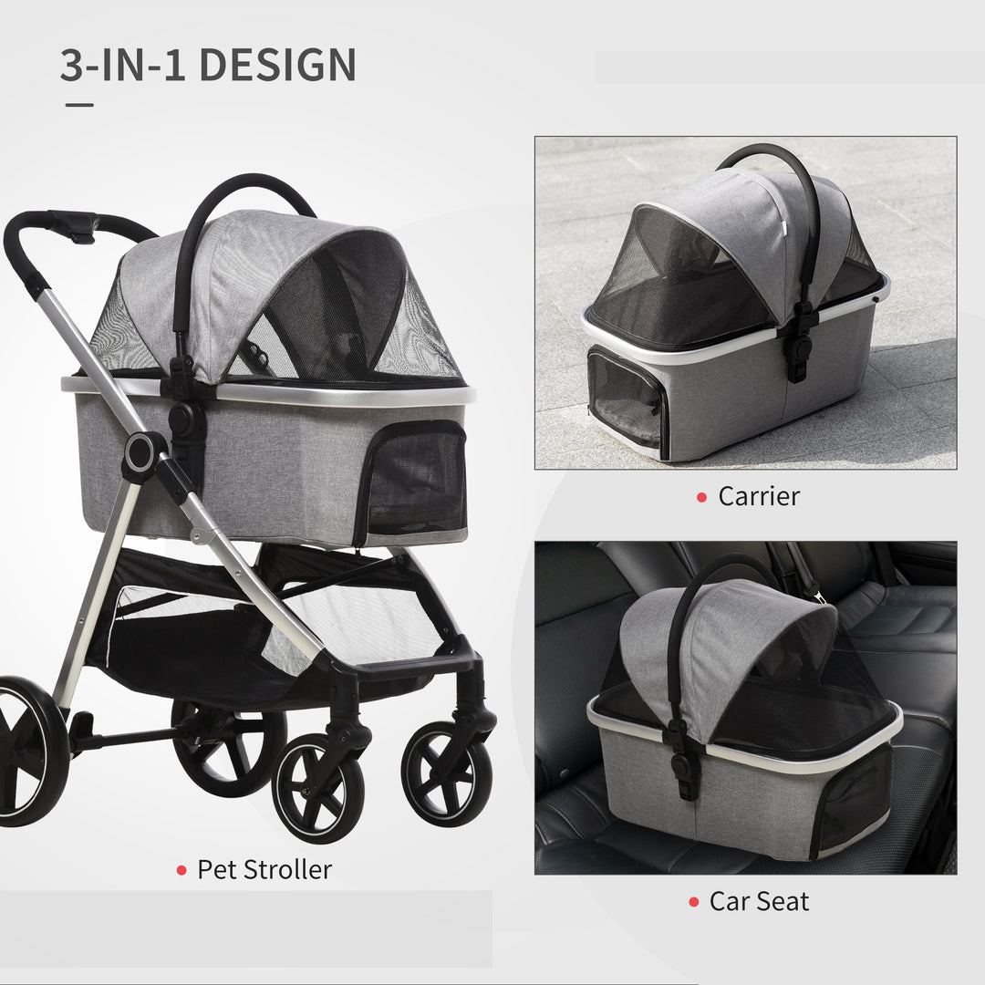 PawHut Pet Stroller, 3