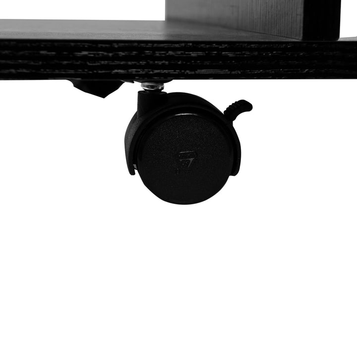 MCL Modern TV Cabinet Stand Storage Shelves Table Mobile Bedroom Furniture Bookshelf Bookcase Black