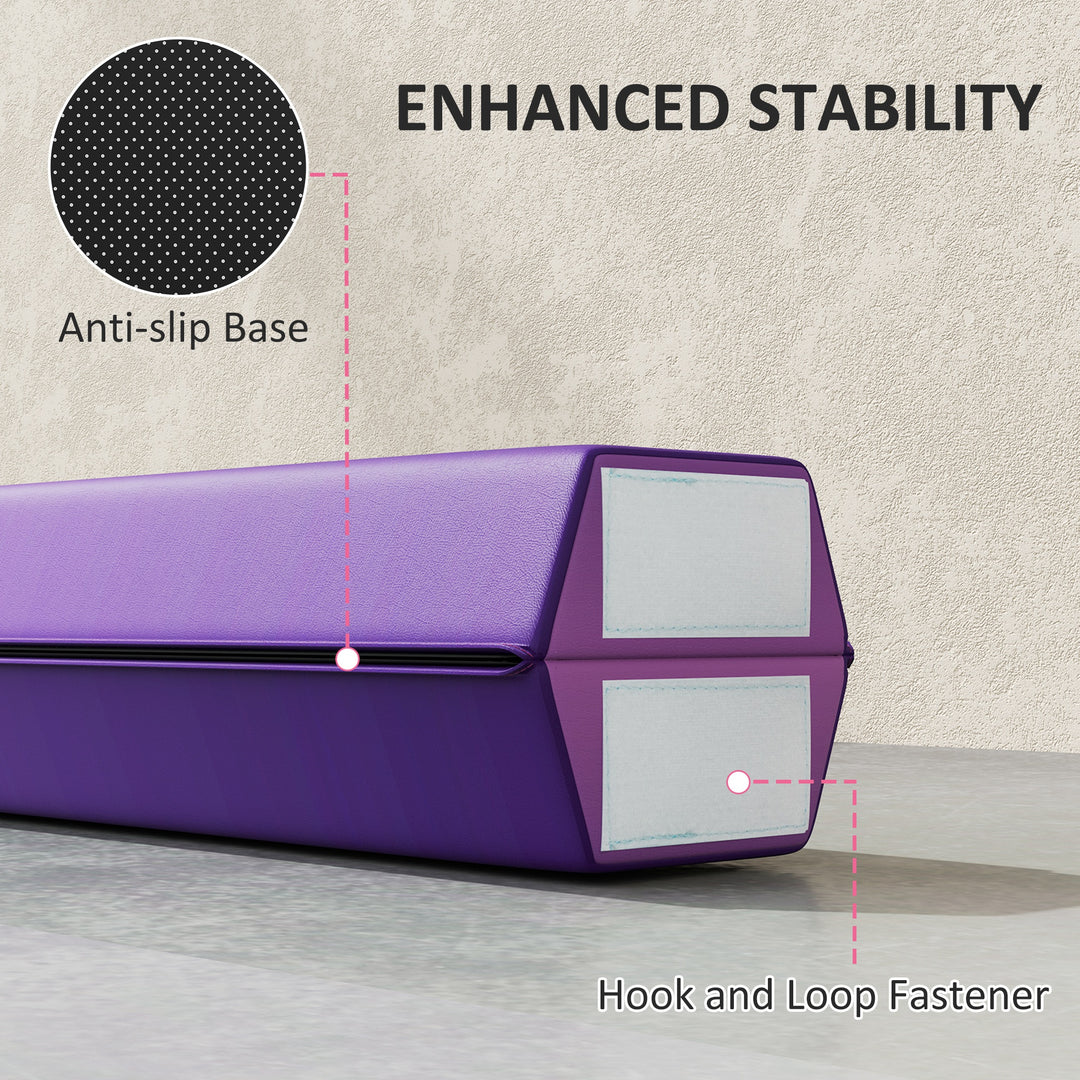 7.7ft Folding Gymnastics Beam, Floor Balance Beam for Kids with Anti-S