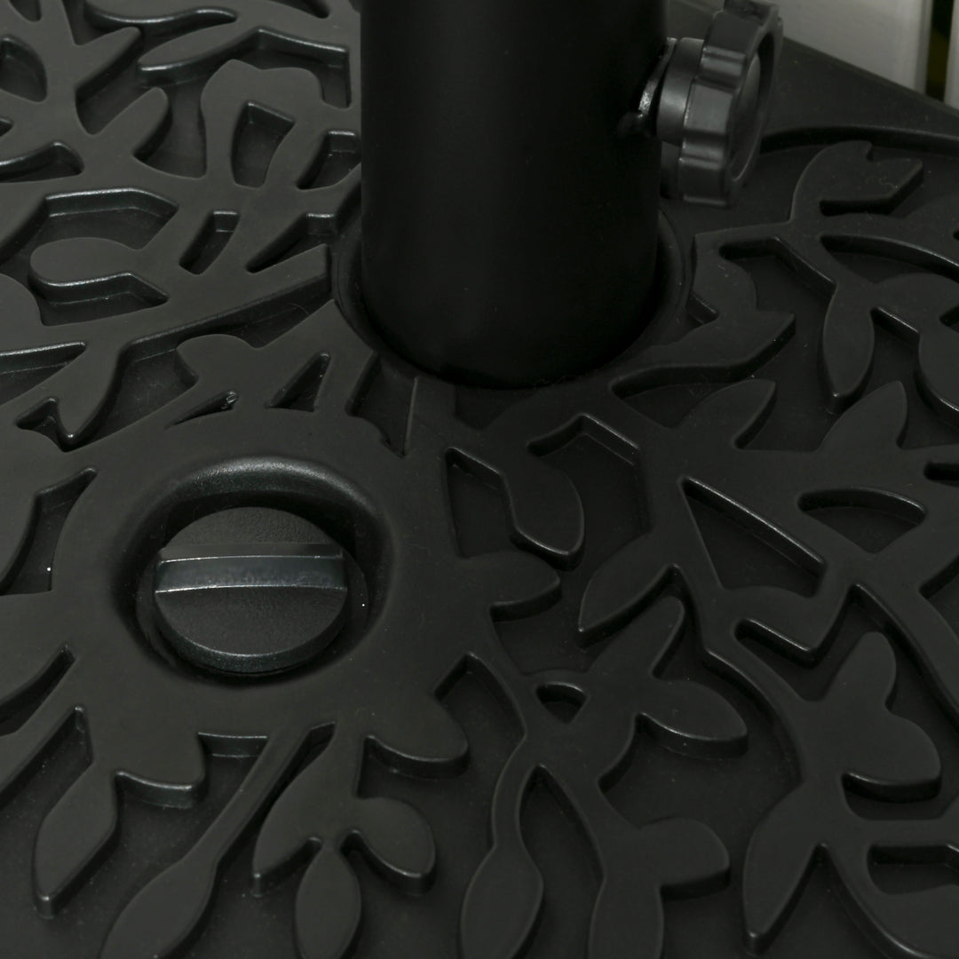 MCL Water/Sand Fillable Half Parasol Umbrella Base - Black