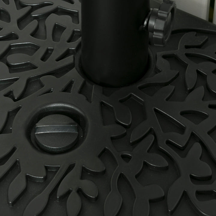 MCL Water/Sand Fillable Half Parasol Umbrella Base - Black