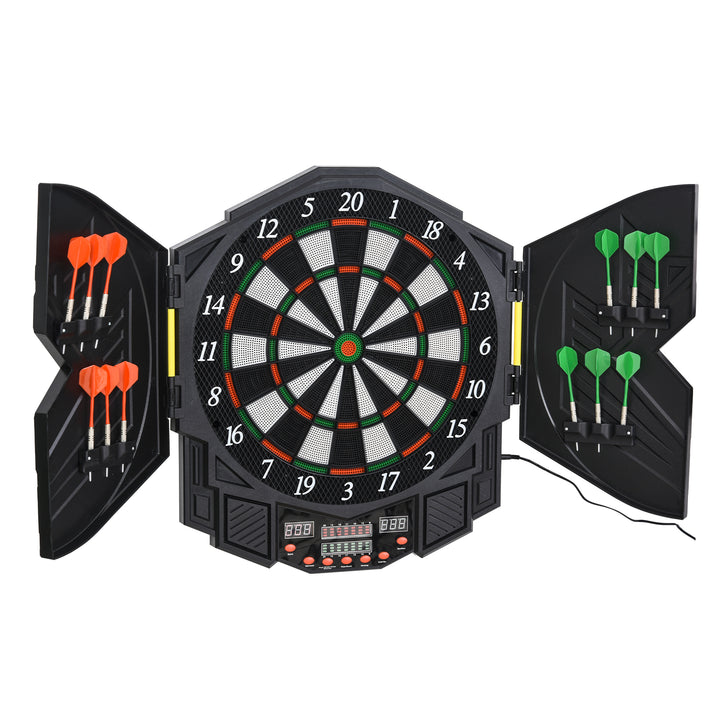 Dart Board Set, Electronic Dartboard with LED Digital Score Display, S
