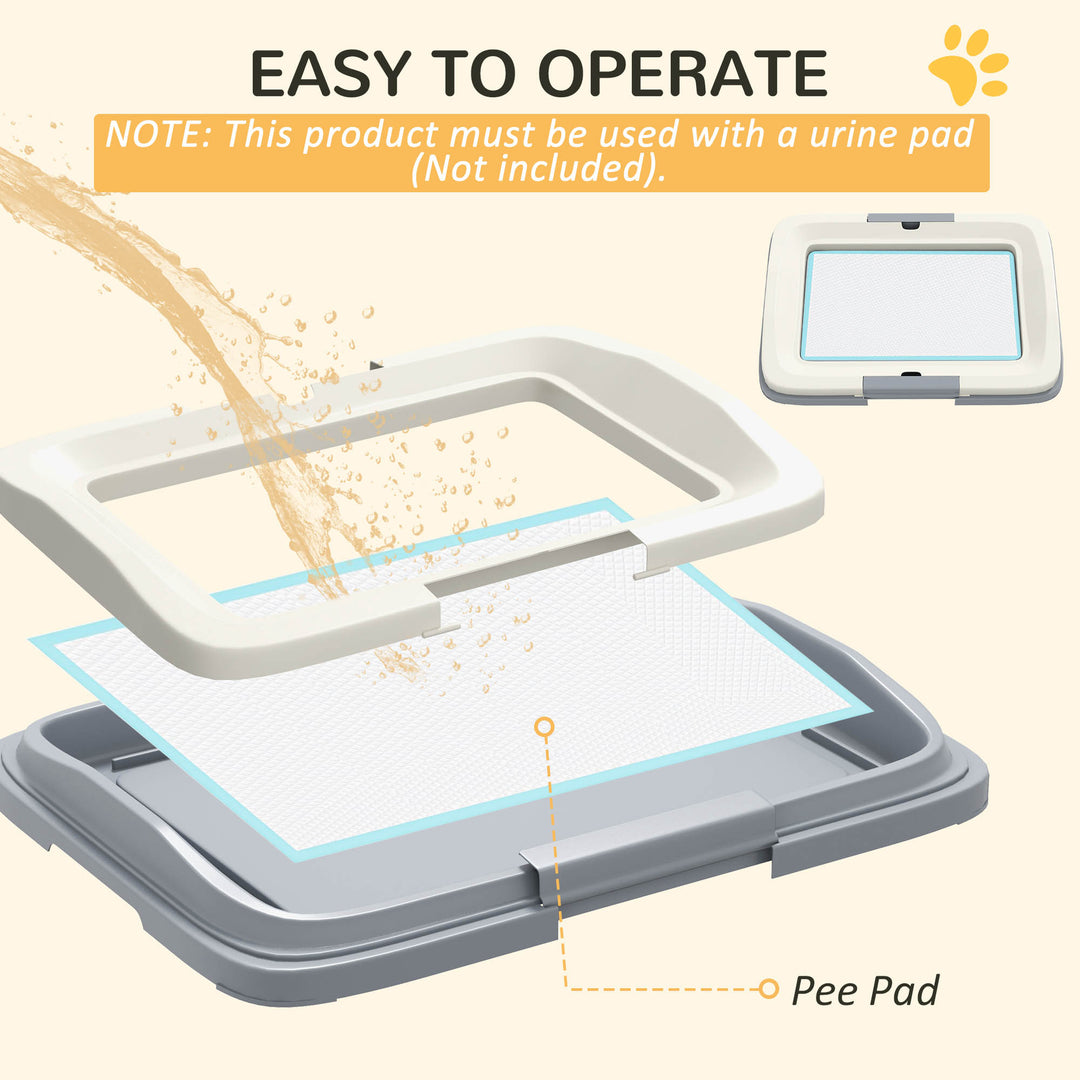 Dog Toilet Tray for Training Dogs, Dog Litter Tray for Indoor, Outdoor, 47 x 34 x 6cm