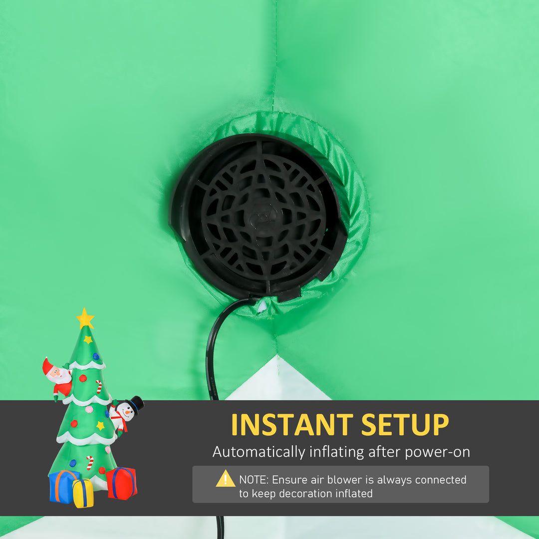 MCL 7FT Christmas Inflatable Tree LED Lighted for Indoor Outdoor Decoration