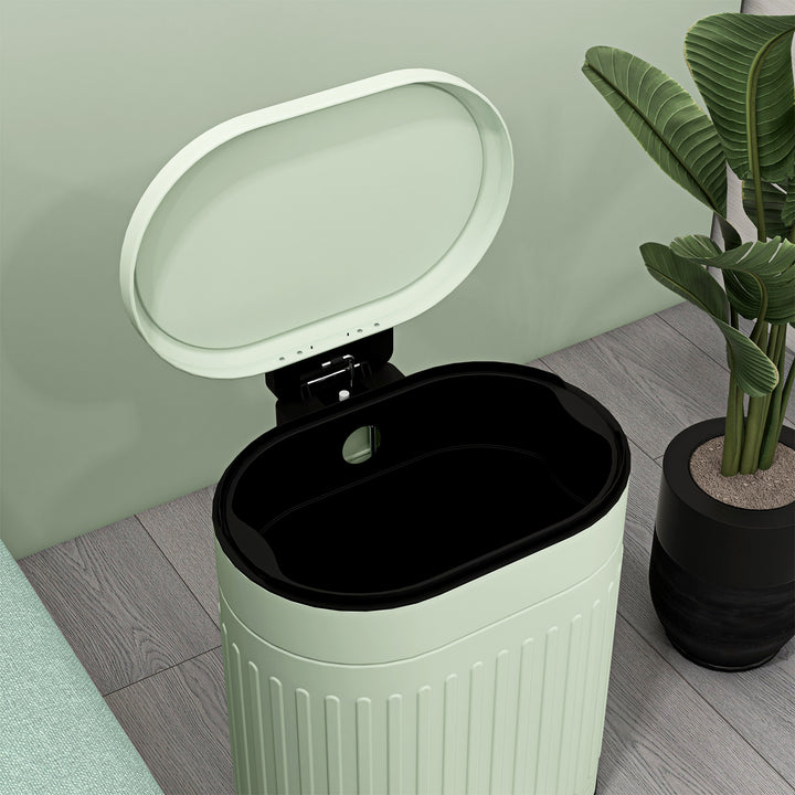 20L Metal Kitchen Bin, with Soft-Close Lid - Light Green