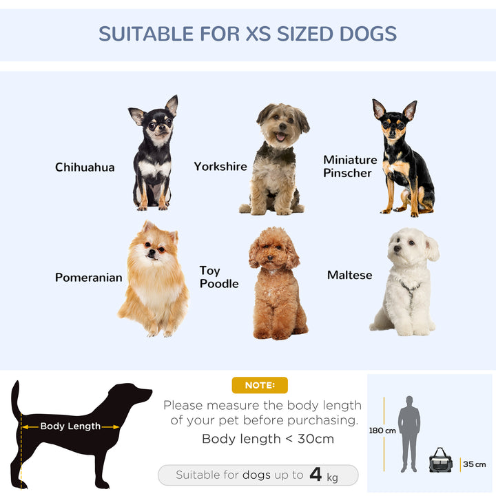 51cm Foldable Pet Carrier, with Cushion, for Mini Dogs and Cats - Grey