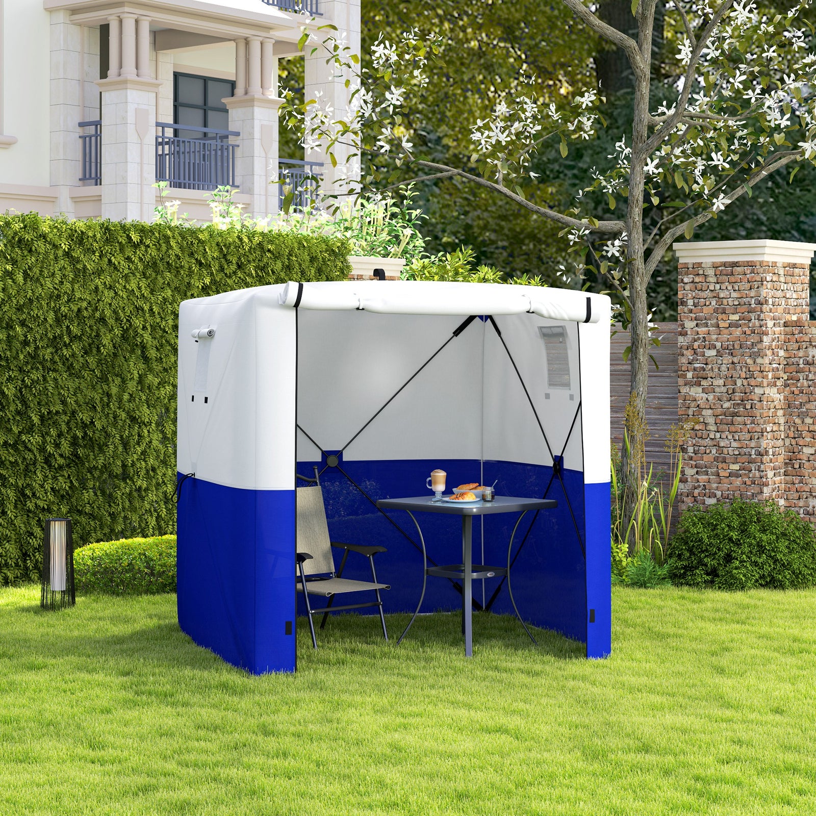 2 x 2m Pop-Up Gazebo, with Accessories - Dark Blue