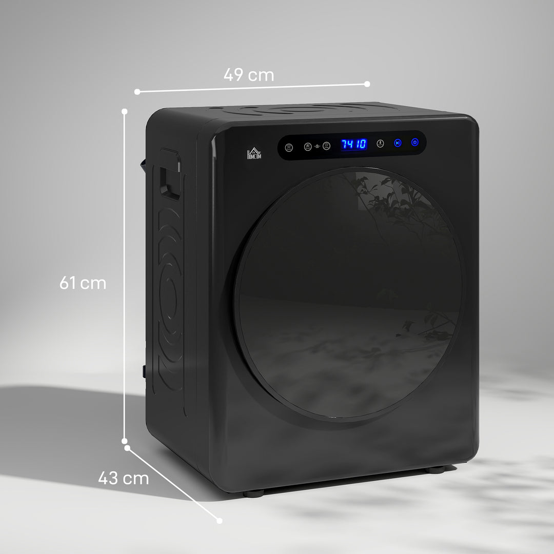 4kg Compact 40-60℃ Tumble Dryer - Black