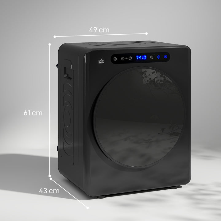 4kg Compact 40-60℃ Tumble Dryer - Black