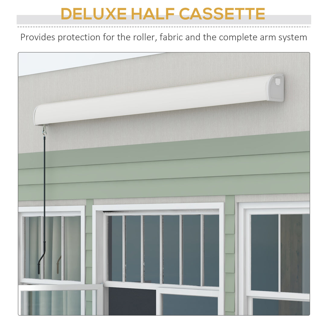 2.5 x 3m Electric Cassette Awning, with Remote - Grey