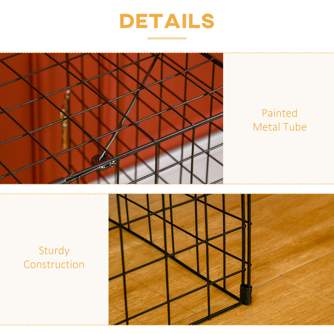 MCL Extendable Fire Guard Screen, Freestanding Fire Screen Spark Guard, Folding Fireplace Cover, Wire Mesh, Child & Pet Safety Barrier for Fireplaces, 81.5-160cm, Black