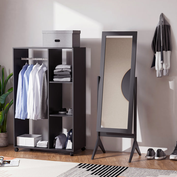 MCL Full Length Mirror, Freestanding Adjustable Angle Dressing Mirror for Bedroom, Living Room, 148 x 47 cm, Brown