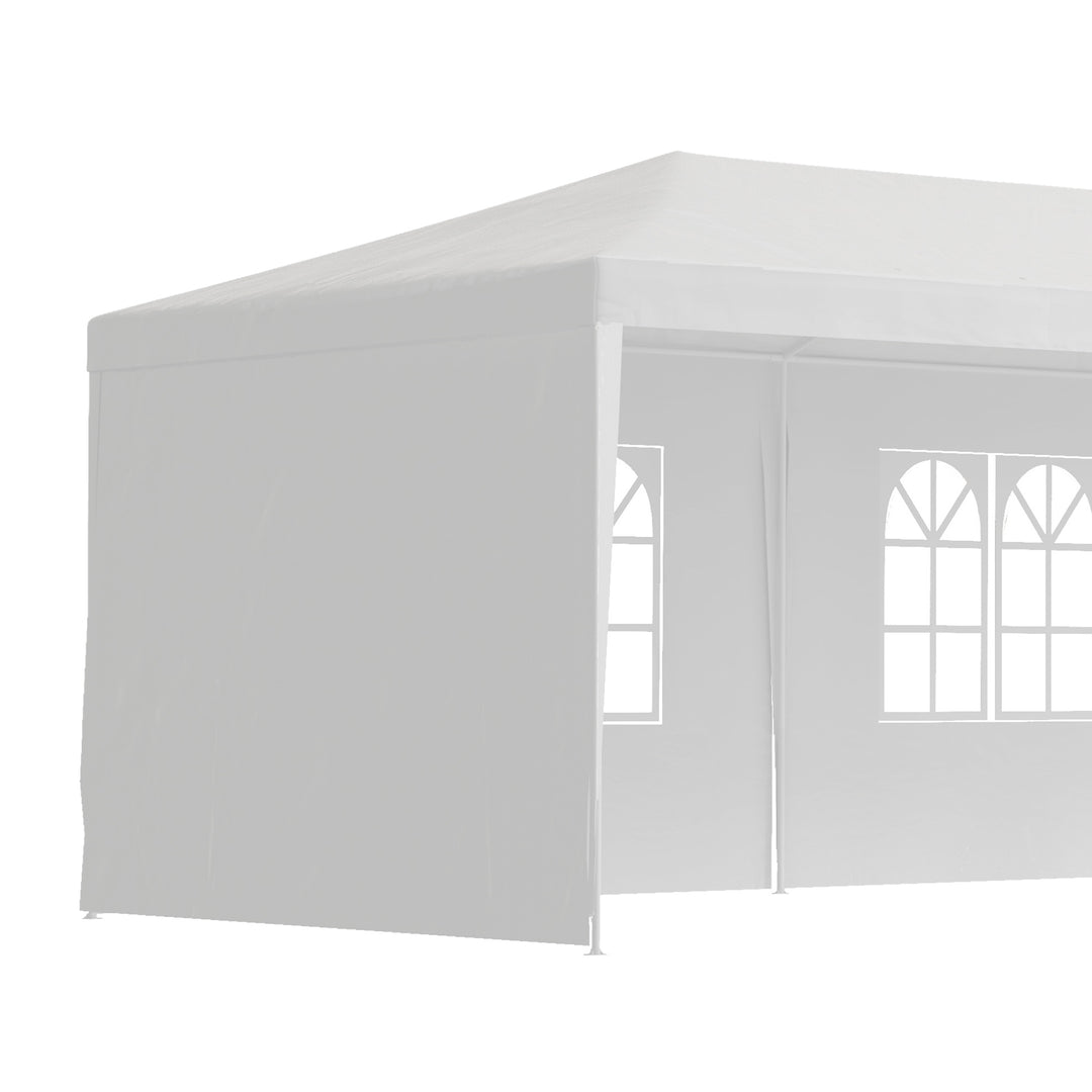 Garden Gazebo Marquee Party Wedding Tent Canopy (9m x 3m) - White