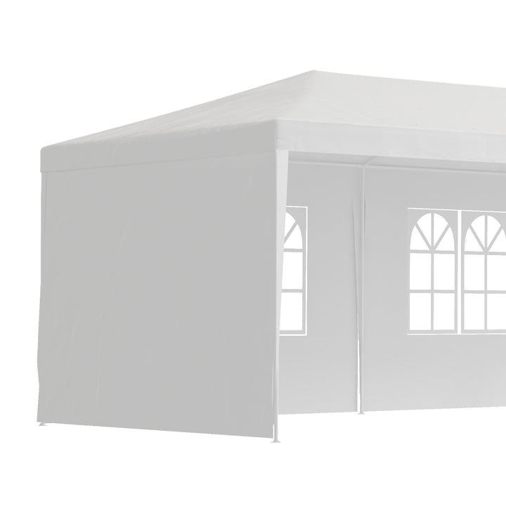 Garden Gazebo Marquee Party Wedding Tent Canopy (9m x 3m) - White