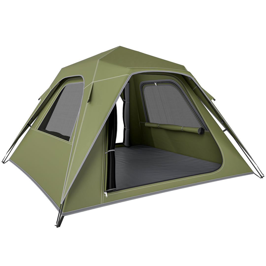 Pop Up Tent 3000mm Waterproof Camping Tents with Mesh Windows 2-3 Peop