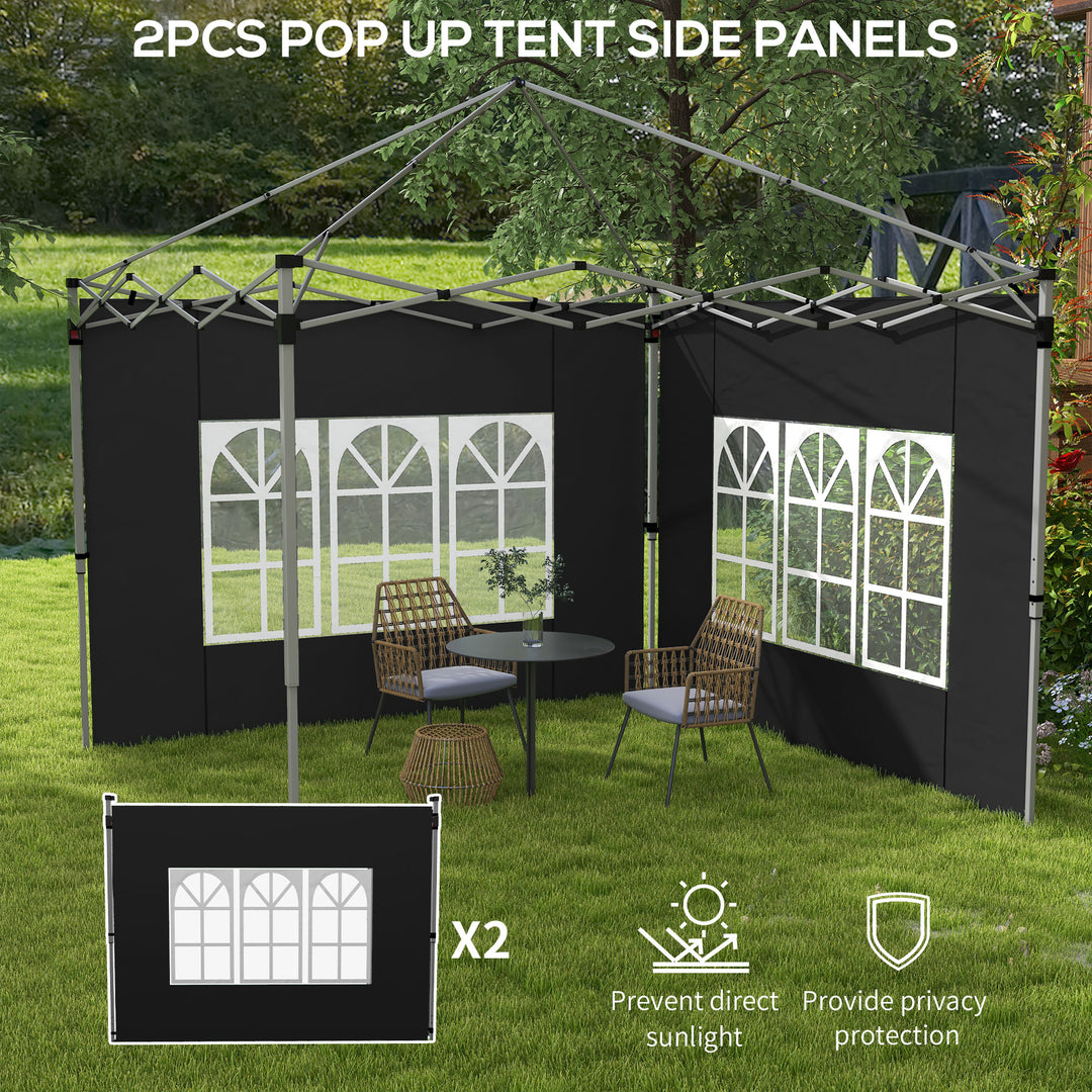 Gazebo Side Panels, Sides Replacement with Window for 3x3(m) or 3x4m P