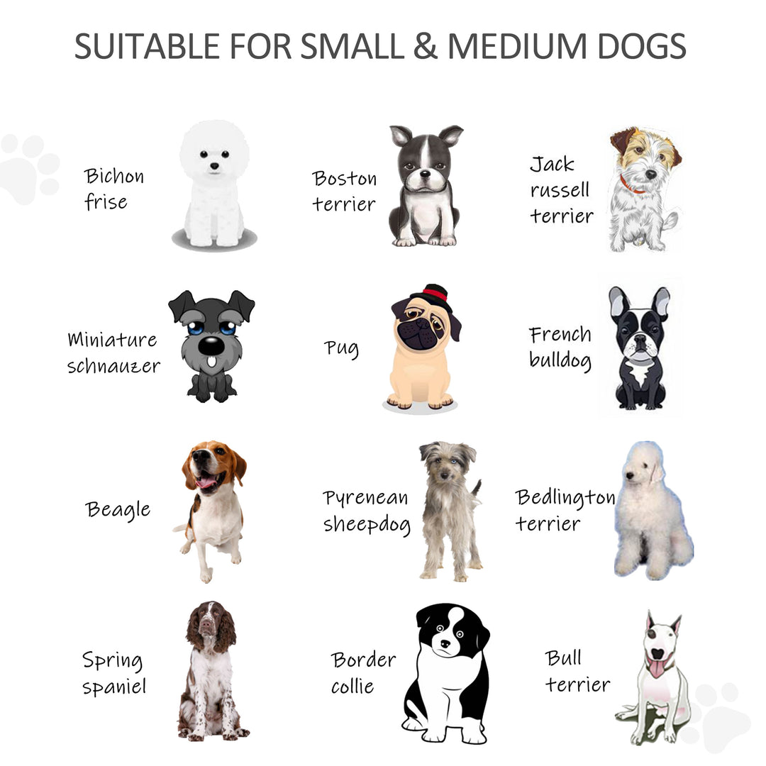 Wooden Pet Gate, Freestanding Dog Safety Barrier with Two Support Feet - Natural Tone