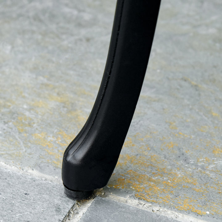 MCL 2-Seater Cast Aluminium Garden Bench Loveseat Outdoor Furniture Chair w/ Decorative Backrest & Ergonomic Armrest for Patio Terrace Porch