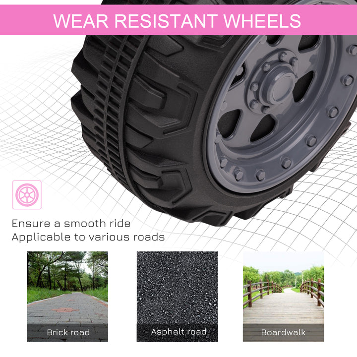 6V Kids Electric Ride on Car Toddlers Quad Bike All Terrain Vehicle Toy With Music for 18-36 months Pink