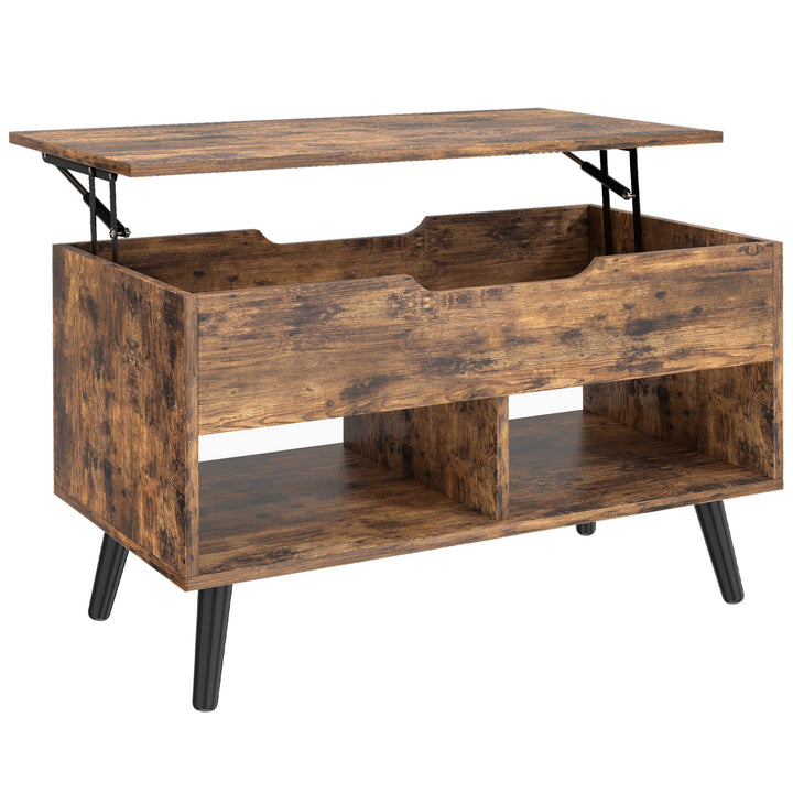 Lift Top Coffee Table with Hidden Storage Living Room Table Metal
