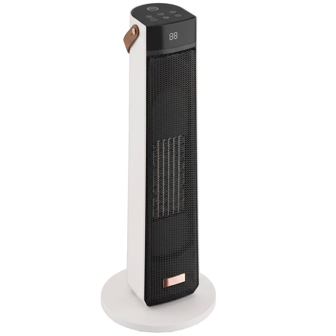 Portable Space Heater with Realistic Flame Effect, 2000W Ceramic