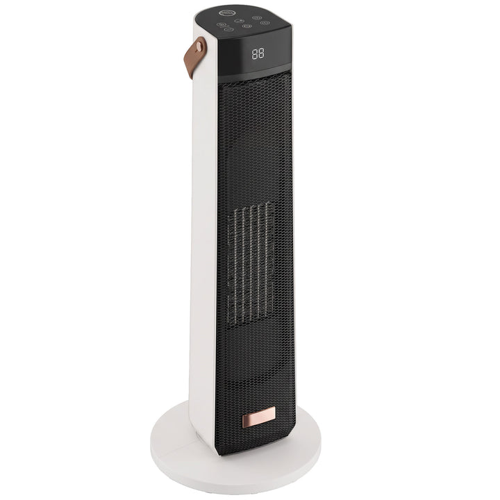 Portable Space Heater with Realistic Flame Effect, 2000W Ceramic