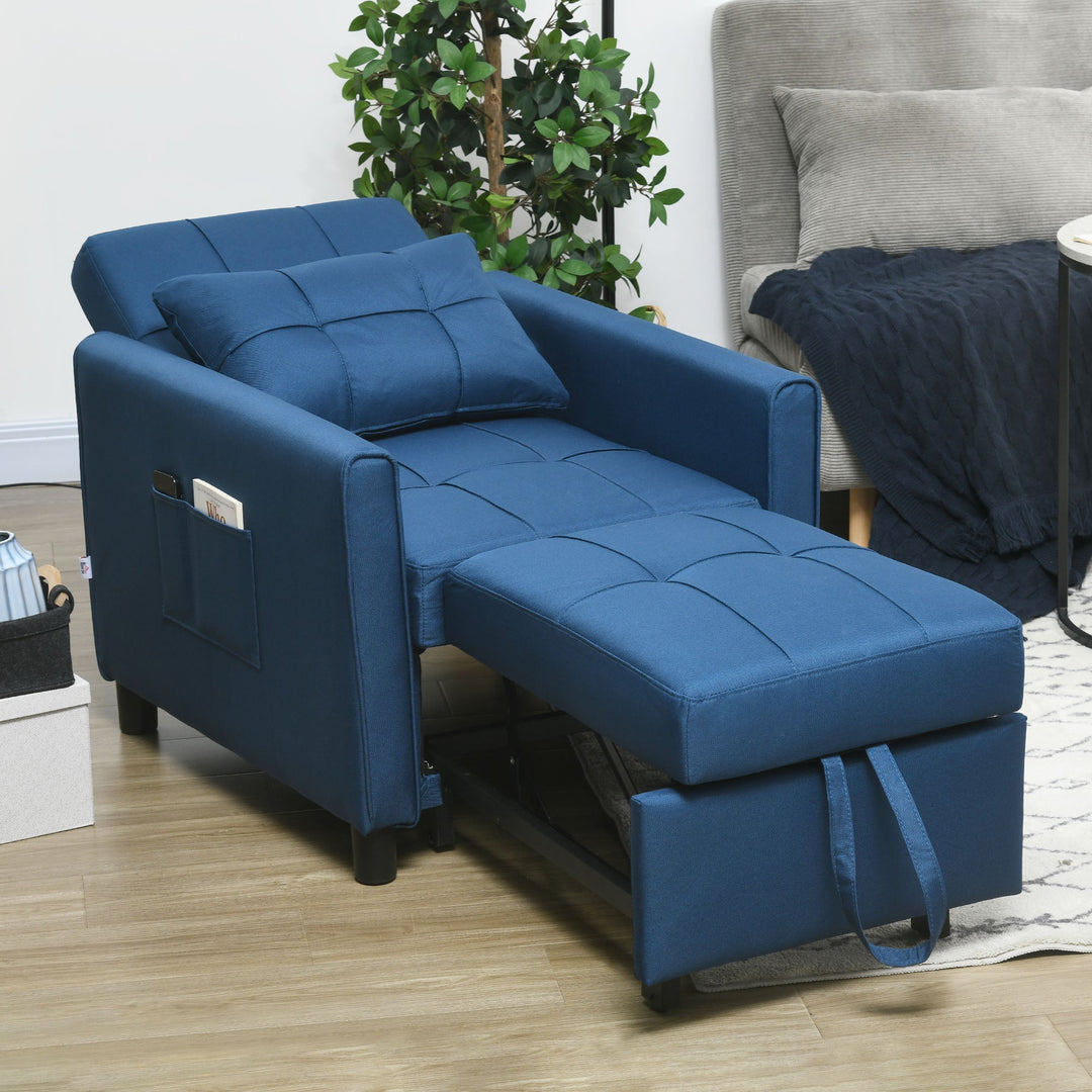 Linen-Look Single Chair Bed