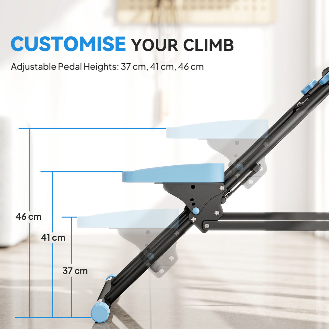 Stair Stepper for Home Gym Exercise, Vertical Climber Machine with LCD Monitor &amp; Adjustable Pedals for Workout