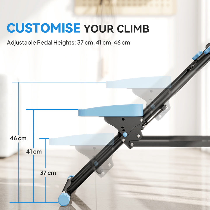 Stair Stepper for Home Gym Exercise, Vertical Climber Machine with LCD Monitor &amp; Adjustable Pedals for Workout