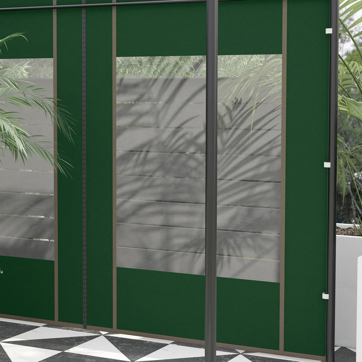 Set of Two 295cm Replacement Canopy Walls - Green