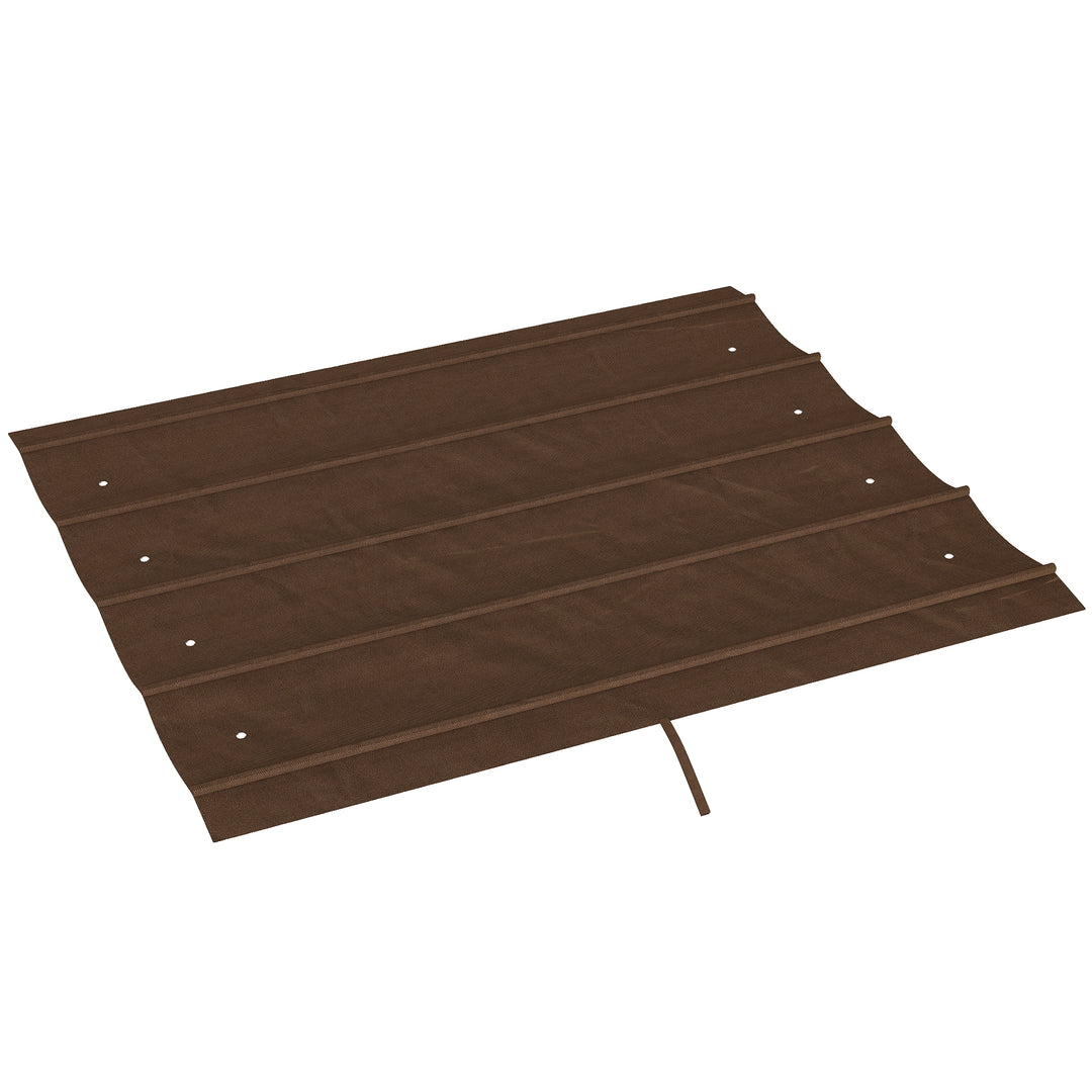 Pergola Cover Roof, 2.86 x 2.45 m Retractable Sun Shade Top for 3 x 2m