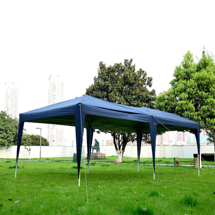 Outsunny 3 x 6m Garden Heavy Duty Water Resistant Pop Up Gazebo Marquee Party Tent Wedding Canopy Awning