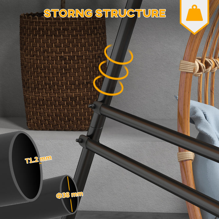 Hammock Chair Stand, Hanging Heavy Duty Metal Frame Hammock Stand for 