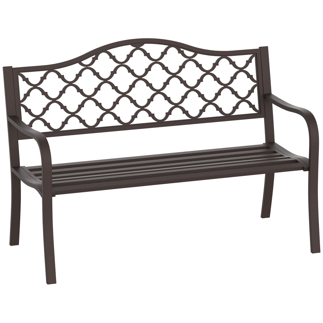 MCL Antique Style Outdoor Cast Iron Front Porch Bench Path Chair Seat Outdoor