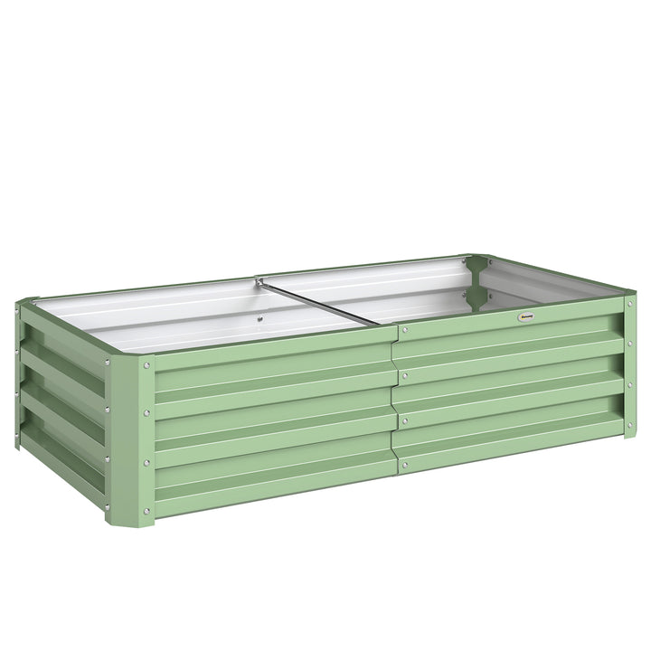 Raised Beds for Garden, Galvanised Outdoor Planters, for Herbs and Veg