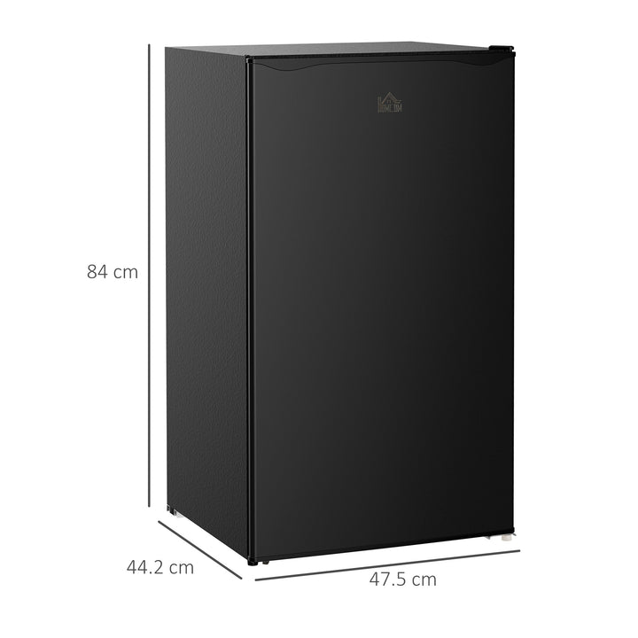 MCL Under Counter Fridge, 91L Small Fridge with Chiller Box, Removable Shelf, Reversible Door, Adjustable Legs, Mini Refrigerator, Black