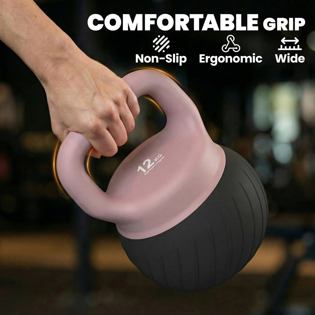 Soft Kettlebell, 12kg Kettle Bell with Anti-Slip Grip for Home Gym Wei