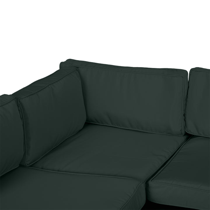 Garden Rattan Sofa Cushion Polyester Cover Replacement Outdoor- No Cushion Included, Dark Grey