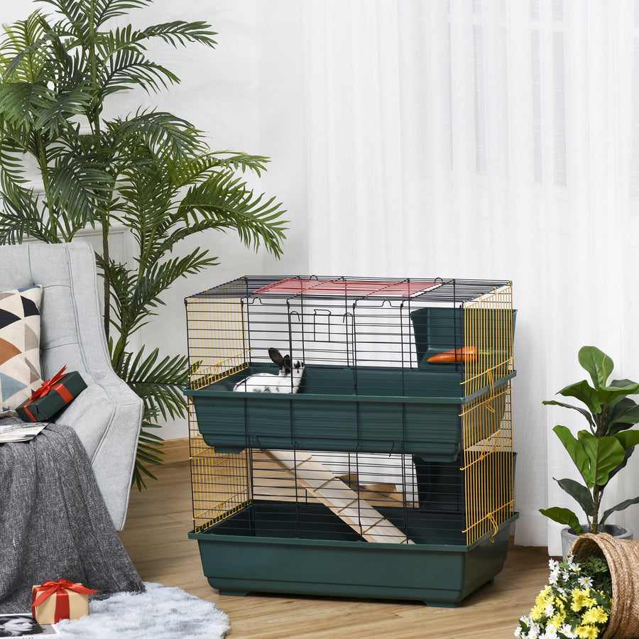 2-Story Large Small Animal Cage w/ Accessories for Chinchillas Puppy Guinea Pig