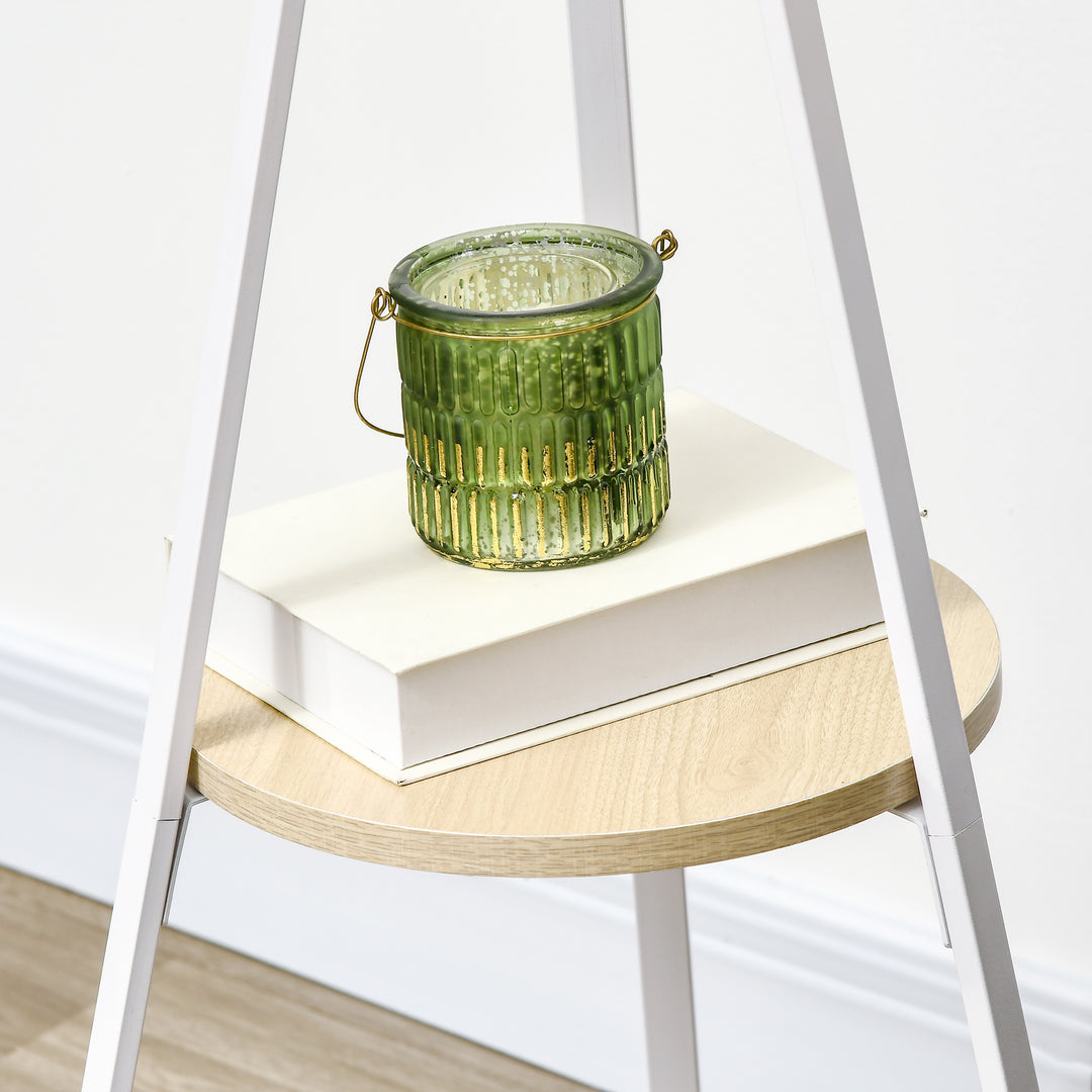 MCL Freestanding Metal Coat Rack Stand 9 Hooks Clothes Tree with 1 Shelf Hat Display Hall Tree Hanger Bag Umbrella Hanging Organiser White