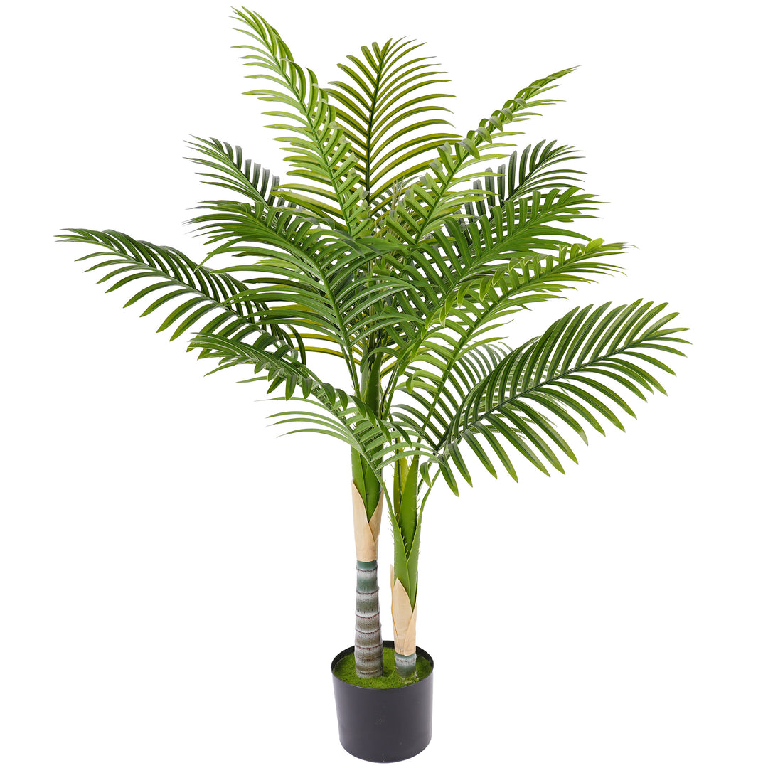 Artificial Palm Tree with 14 PEVA Leaves, 120cm Decorative Artificial 