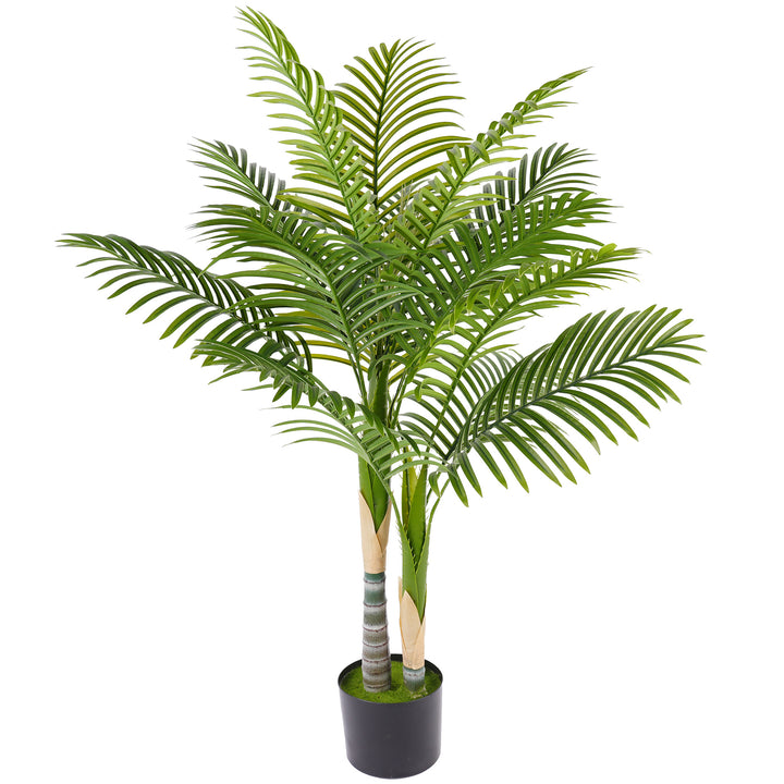 Artificial Palm Tree with 14 PEVA Leaves, 120cm Decorative Artificial 