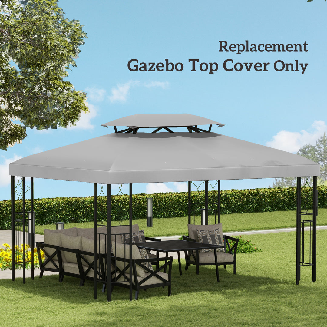 Gazebo Roof Replacement, for 3 x 4m Frames - Light Grey