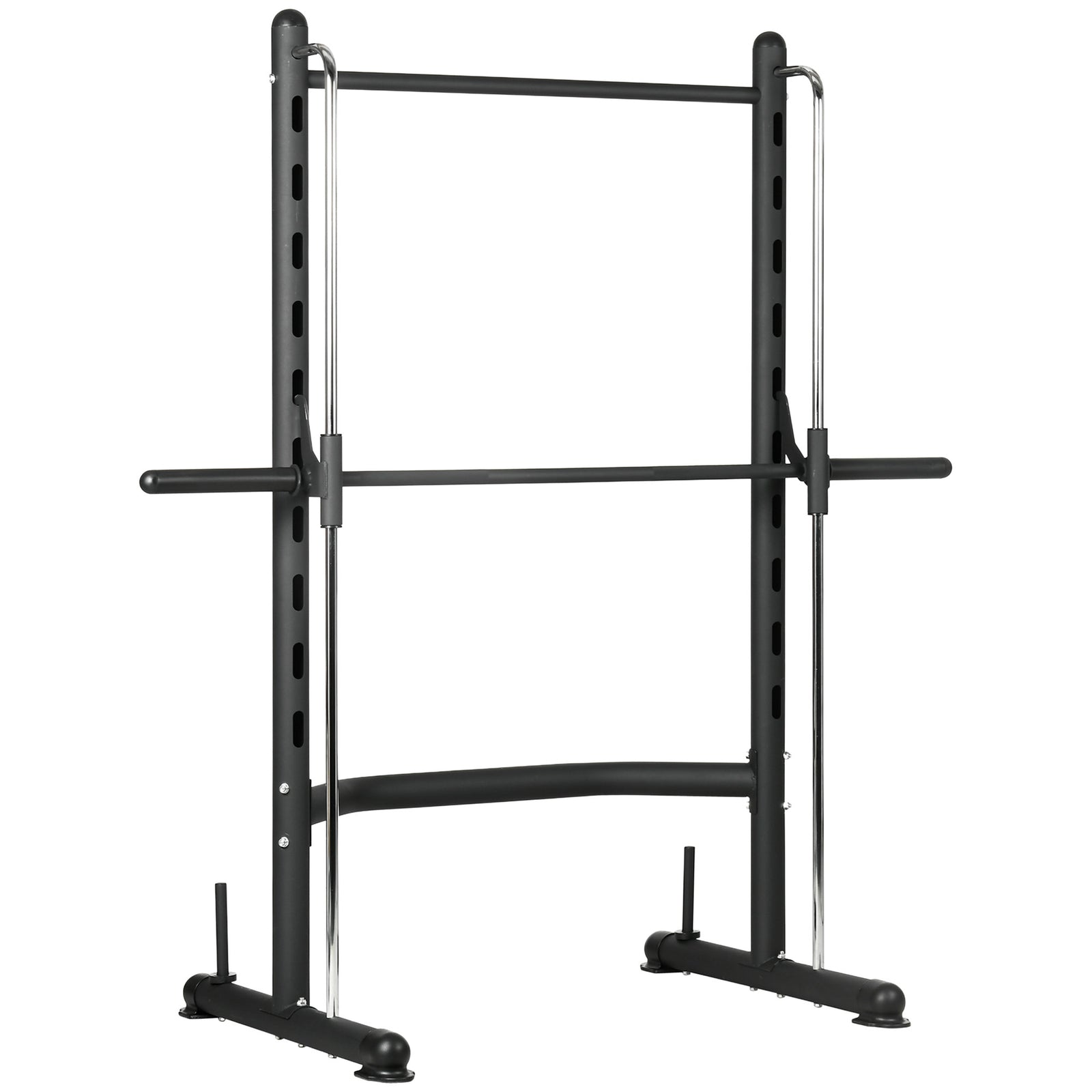 Adjustable Squat Rack, with Pull Up Bar, Barbell Bar for Home Gym