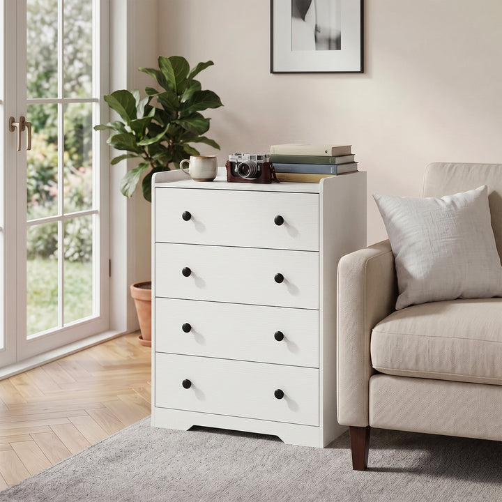 4 Drawer Chest of Drawers, Modern Dresser for Bedroom, Storage Cabinet